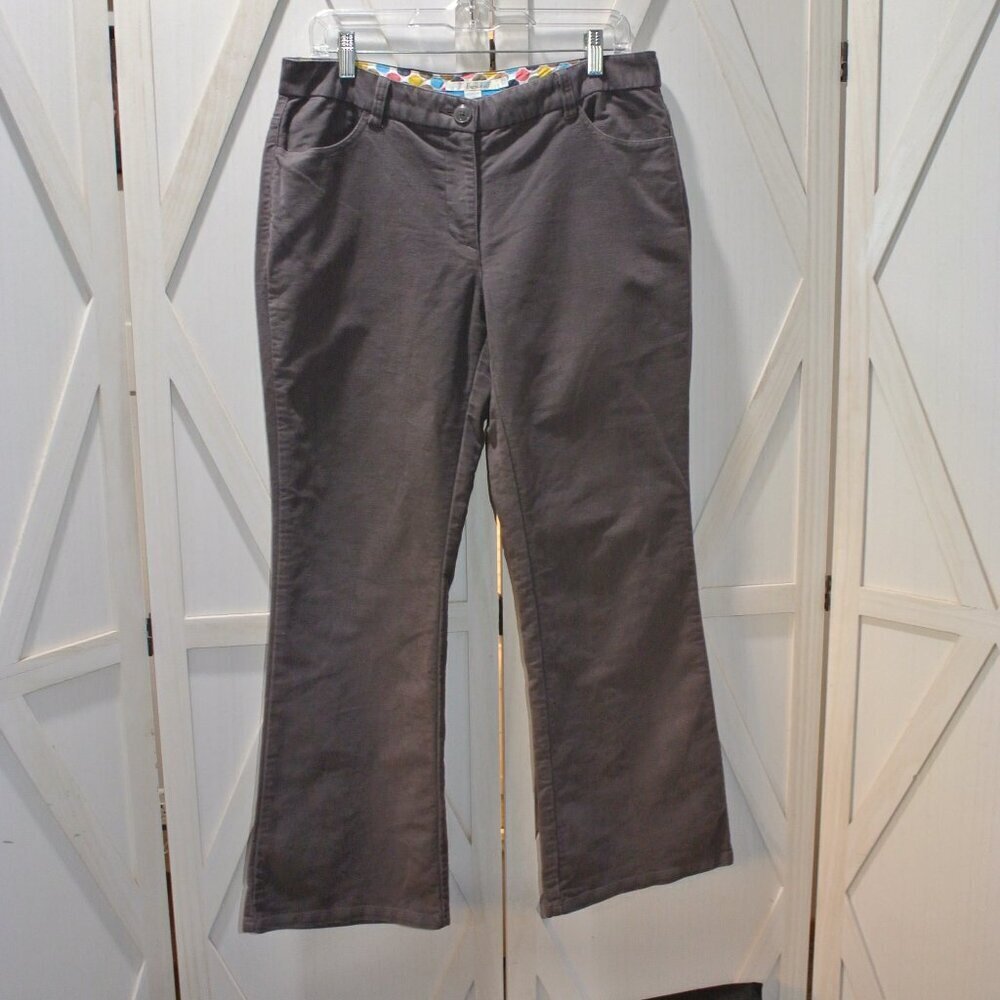 Boden Brushed Cotton Flare Leg Trousers